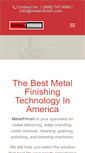 Mobile Screenshot of metal-finish.com